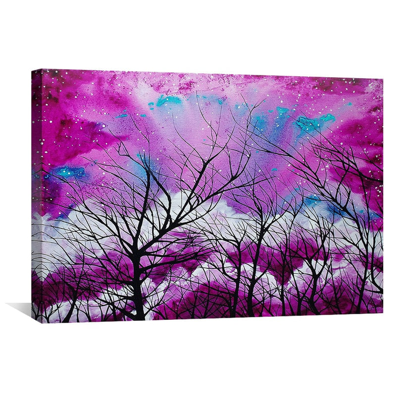 Into the Plum Cosmos Canvas