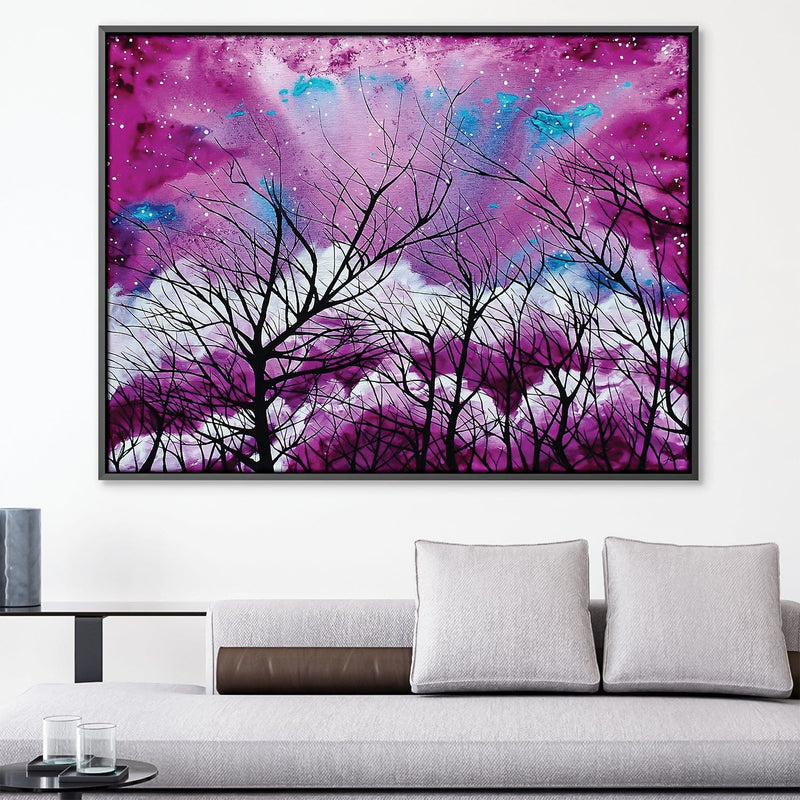 Into the Plum Cosmos Canvas