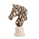 GobekUsa Leopard Metal Horse Decoration for Study Office, Living Room Crafts & Home Decor