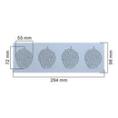 Intricate coral branch leaf silicone mold light blue kitchen tool by Decorbites