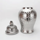 GobekUsa Golden Pattern Porcelain Ginger Jar Vase with Lid for Home Decor