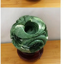 GobekUsa Jade & Stone Dragon Phoenix Ball Set Feng Shui Decor