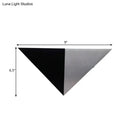 GobekUsa Introducing our Metal Minimalism Pyramid Wall Lamp Kit - RGB LED Wall Mounted Light in Sleek Black & Silver