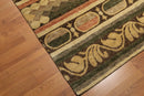 6x9 Rust Tibetan Hand Knotted antique finished Wool Modern Area Rug