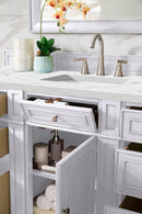 James Martin Bristol 60" Single Bathroom Vanity, Bright White