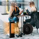 IP65 Waterproof Aluminum Heater with Double-Sided Heating and Overheat Protection-Black by LJGDeals