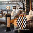 IP65 Waterproof Aluminum Heater with Double-Sided Heating and Overheat Protection-Black by LJGDeals