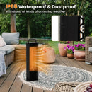 IP65 Waterproof Aluminum Heater with Double-Sided Heating and Overheat Protection-Black by LJGDeals