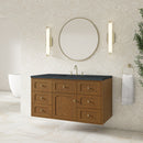 James Martin Laurent 48" Dual Mount Single Bathroom Vanity, Honey Oak