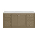 James Martin Chicago 60" Double Bathroom Vanity, Walnut Whisper