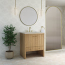 James Martin Hudson 30" Single Bathroom Vanity, Light Natural Oak
