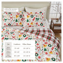 Reversible Christmas Comforter and Sham Set - Holiday / Lodge Odette Collection by Great Bay Home