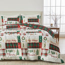 Reversible Christmas Comforter and Sham Set - Holiday / Lodge Odette Collection by Great Bay Home