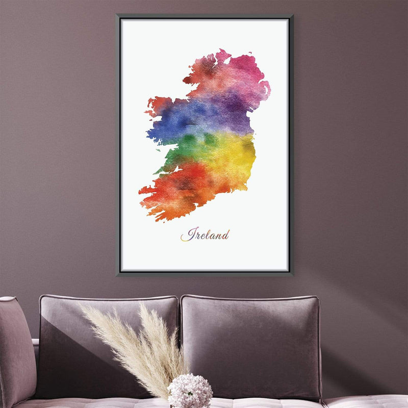 Ireland Rainbow Canvas