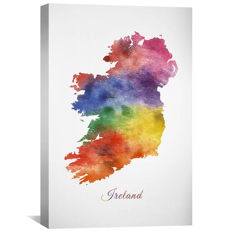 Ireland Rainbow Canvas