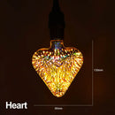 Iridescent 3d led fireworks decor bulb living room ambient light by Decorbites