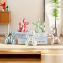 GobekUsa Balloon Dog Ceramic Sculpture Ornament for Home Office Decor & Gifts