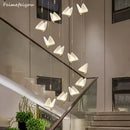 GobekUsa Butterfly LED Pendant Lights Chandelier for Indoor Living and Dining Room Lighting