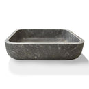 Iris Black Honed Oasis Marble Sink 18x22
