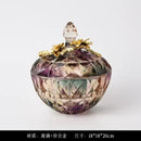 GobekUsa Crystal Glass Vase: Elegant Dried Flower Decor for Luxury Dining Tables