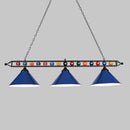 GobekUsa Iron Linear Island Ceiling Light with Cone Shade - Industrial Country Club Style