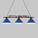GobekUsa Iron Linear Island Ceiling Light with Cone Shade - Industrial Country Club Style
