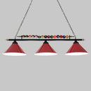 GobekUsa Iron Linear Island Ceiling Light with Cone Shade - Industrial Country Club Style