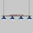 GobekUsa Iron Linear Island Ceiling Light with Cone Shade - Industrial Country Club Style