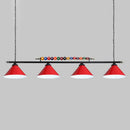 GobekUsa Iron Linear Island Ceiling Light with Cone Shade - Industrial Country Club Style