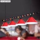 GobekUsa Iron Linear Island Ceiling Light with Cone Shade - Industrial Country Club Style