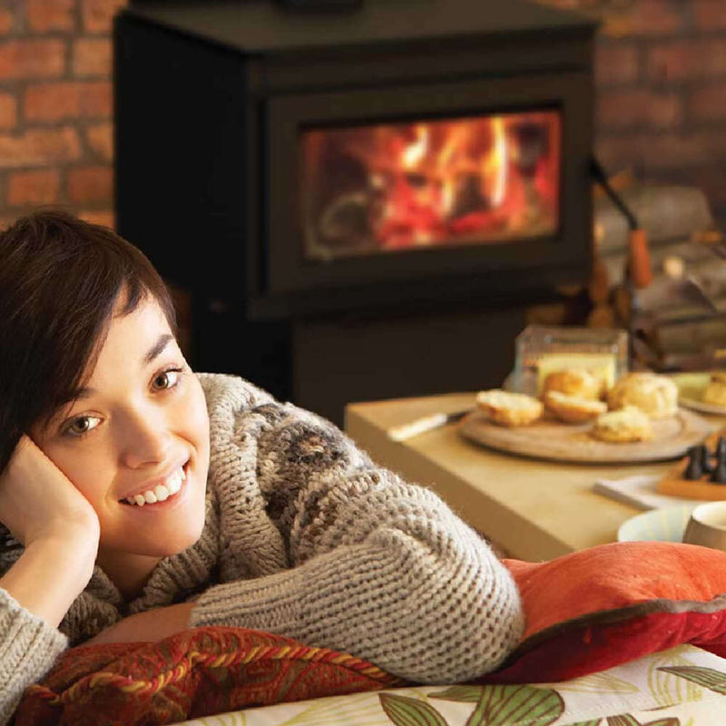 Ironstrike Tahoma Wood Burning Steel Stove With One Touch Control  [T160/2100GL] (SAK93627)