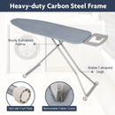 Ironing Board with Iron Rest and Removable Silver-Gray by LJGDeals