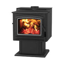 Ironstrike Grandview Wood Burning Stove W/ Air Boost Timer, 76K-100K BTU [GV230/300GL] (SAK58216)