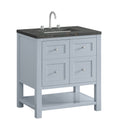 James Martin Breckenridge 30" Single Bathroom Vanity, Serenity Blue