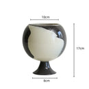 GobekUsa Irregular Grain Spherical Ceramic Vase for Home Decoration and Floral Arrangements