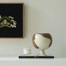 GobekUsa Irregular Grain Spherical Ceramic Vase for Home Decoration and Floral Arrangements