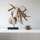 GobekUsa Irregular Grain Spherical Ceramic Vase for Home Decoration and Floral Arrangements
