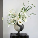 GobekUsa Irregular Grain Spherical Ceramic Vase for Home Decoration and Floral Arrangements