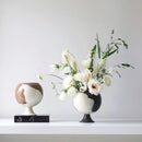 GobekUsa Irregular Grain Spherical Ceramic Vase for Home Decoration and Floral Arrangements