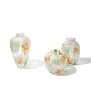 GobekUsa Clear Glass Vase Irregular Pattern for Home Decor and Dried Flowers