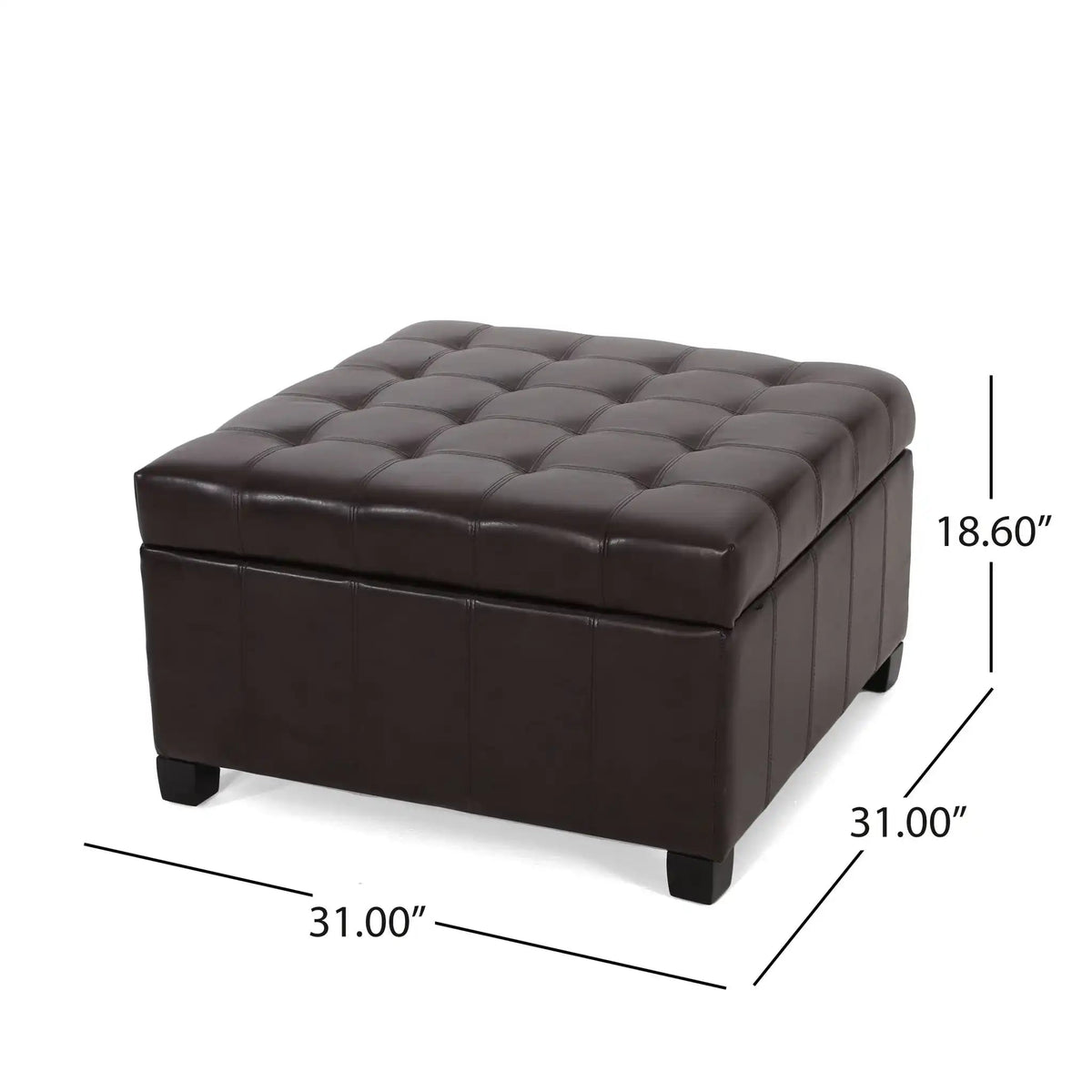 Isabella - Contemporary Ottoman With Storage, photo 10 of 16