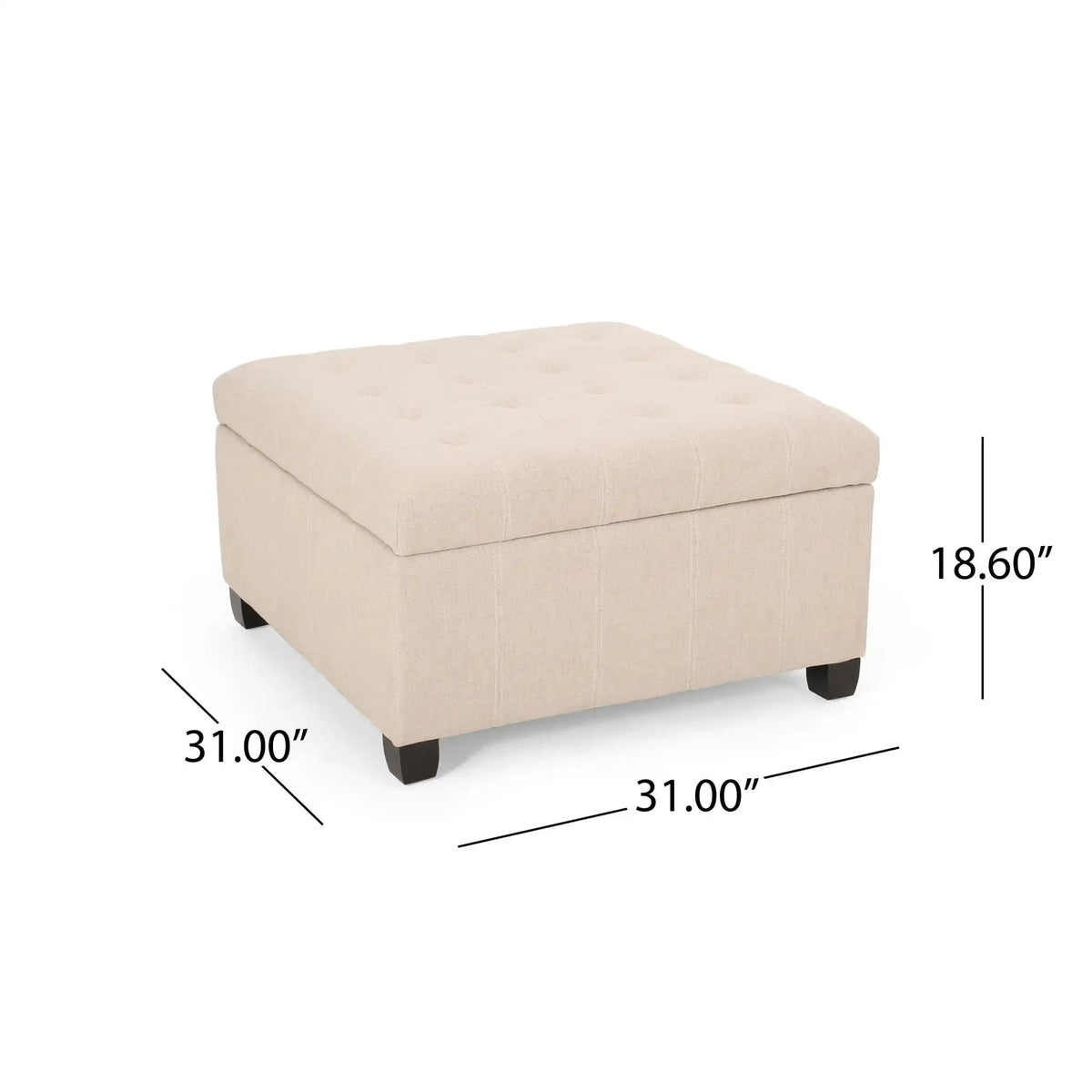 Isabella - Contemporary Ottoman With Storage, photo 13 of 16
