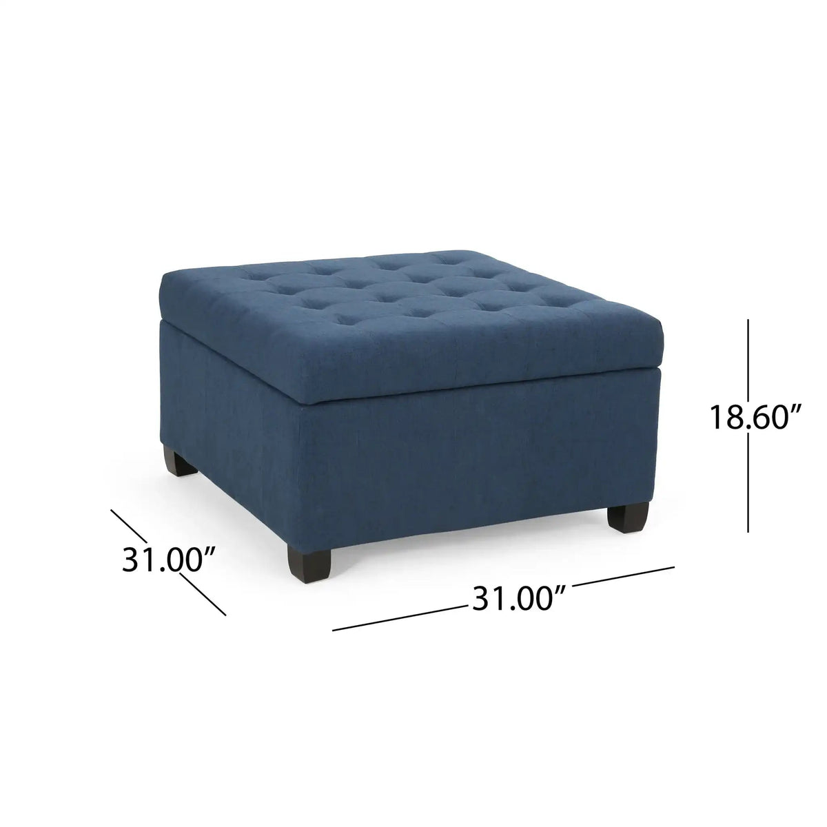Isabella - Contemporary Ottoman With Storage, photo 5 of 16