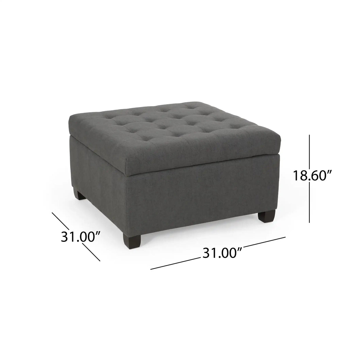 Isabella - Contemporary Ottoman With Storage, photo 7 of 16