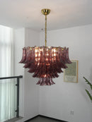 Isadora Cascading Amethyst Glass Chandelier