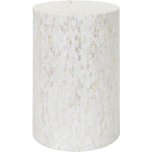 Fraxern White End Table