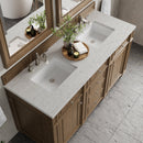 James Martin Bristol 60" Double Bathroom Vanity, Saddle Brown