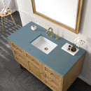 James Martin Laurent 48" Dual Mount Single Bathroom Vanity, Light Natural Oak