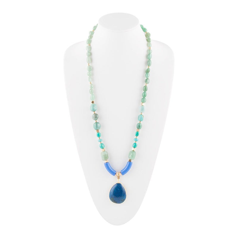 Isla Blue Jasper Pendant Necklace