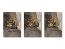 Minimalist black & white islamic canvas wall art living room set by Decorbites